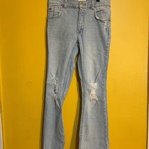 Zara Kids Light Blue Straight Leg Jeans